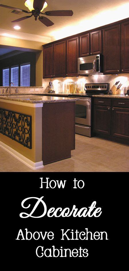 An enclosed area between the top of a kitchen cabinet and the ceiling is often called a furr down. if the rest of the room has crown molding, extend it into the newly opened spaces above the cabinets. Many people are at a loss for how to decorate above their ...