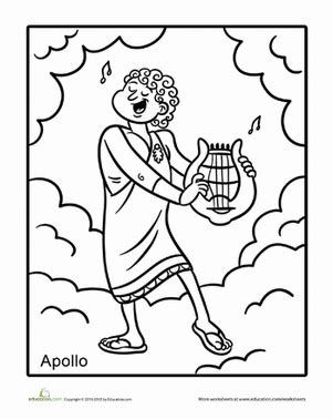 Apollo Coloring Page