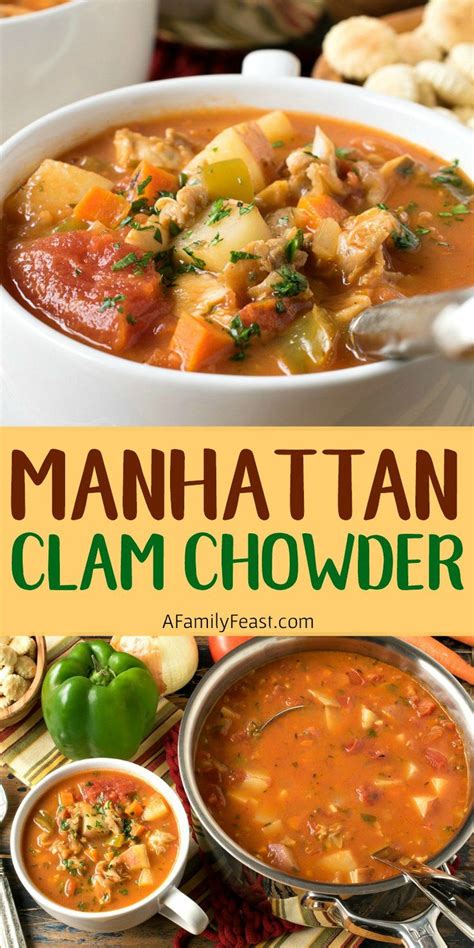It's like a trip to the seashore without leaving home! Manhattan Clam Chowder | Recipe | Clam chowder, Manhattan ...