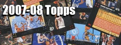 It's free to list up to 50 items on ebay. Buy 2007-08 Topps Basketball Cards, Sell 2007-08 Topps Basketball Cards: Dean's Cards