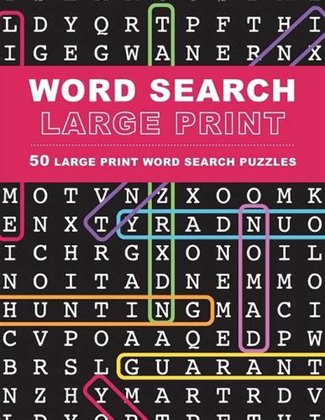 Large Print Word Search Puzzles 50 Extra Large Print Word Search