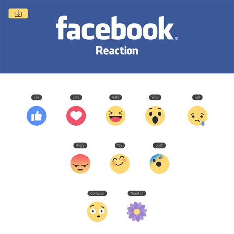Facebook Emoji Reactions Vector Icons For Illustrator FreebiesUI