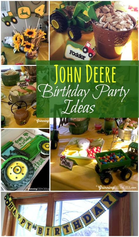 Personalised john deere birthday party decorations supplies favours. John Deere Tractor Themed Birthday Party Ideas