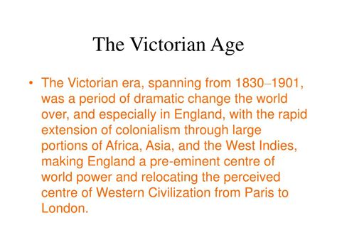 Ppt The Victorian Age Powerpoint Presentation Free Download Id1251575