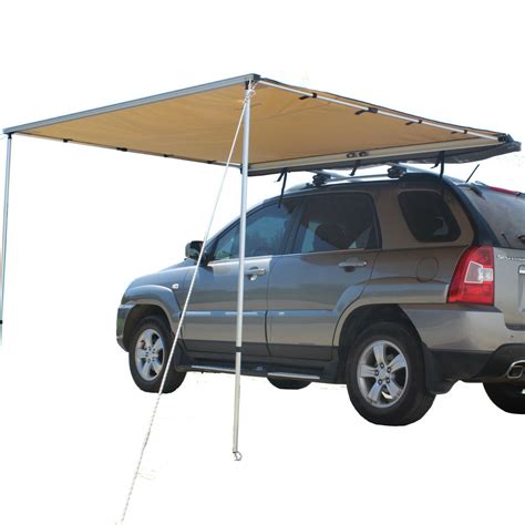 Buy 66 Car Side Awning Rooftop Pull Out Tent Shelter Beige Online In