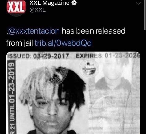 Xxl Magazine Aa Xxl Xxxtentacion Has Been Released From Jail Issued
