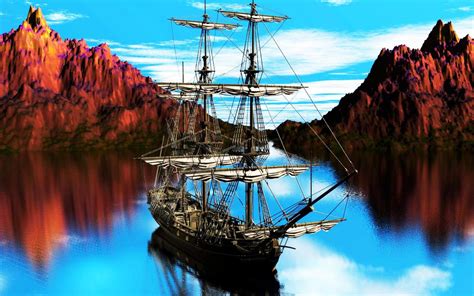 42 Pirate Ship Wallpaper Hd On Wallpapersafari