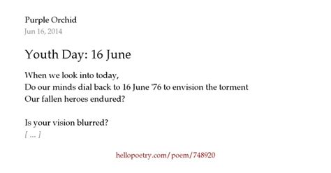 Paul mccartney on brian wilsons birthday party los angeles, ca june 20, 1976. Youth Day: 16 June by purple orchid - Hello Poetry