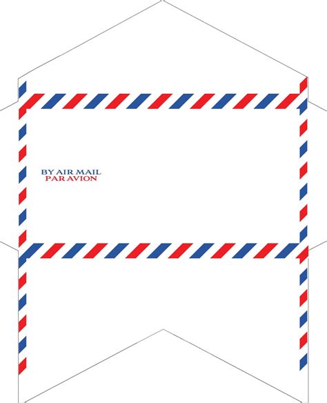 Free Printable Airmail Envelope Template Printable Templates Free