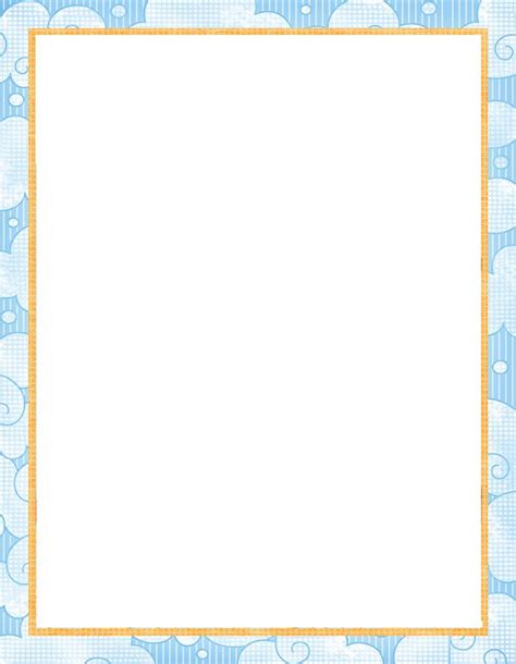 Printable Paper With Baby Borders Free Printable Baby Stationery