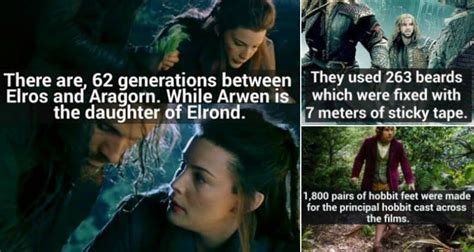The lord of the rings trilogy is one of the greatest franchises ever, largely in as noted by reddit user epicazeroth, to show how thoroughly the filmmakers took painstaking efforts to bring in movies, there are many happy mistakes made. 14 Awesome Facts About 'Lord Of The Rings' And 'The Hobbit ...