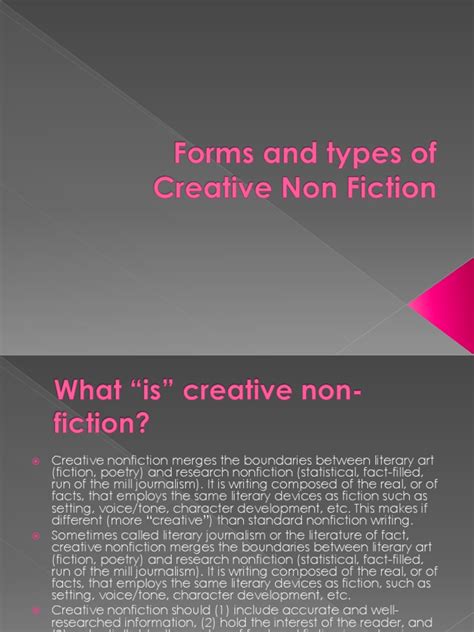 14 Forms And Types Of Creative Non Fiction Creative Nonfiction Essays