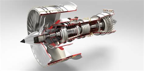 Jet Engine 3d Model Cgtrader