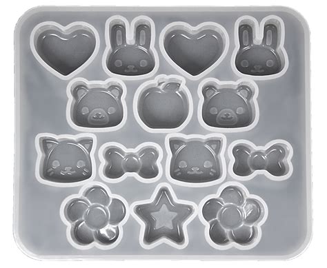 Silicone Mould – Heart, Bunny, Bear shape large – BengaCraft SA