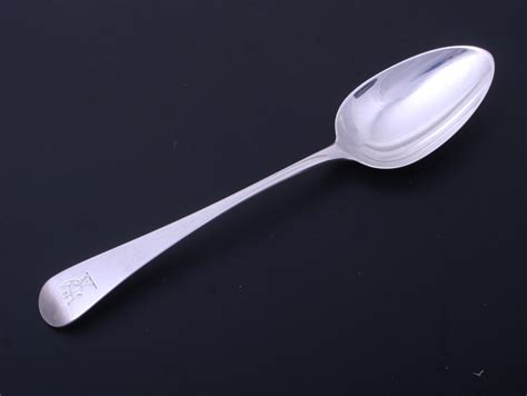 A Regency Old English pattern sterling silver table spoon 