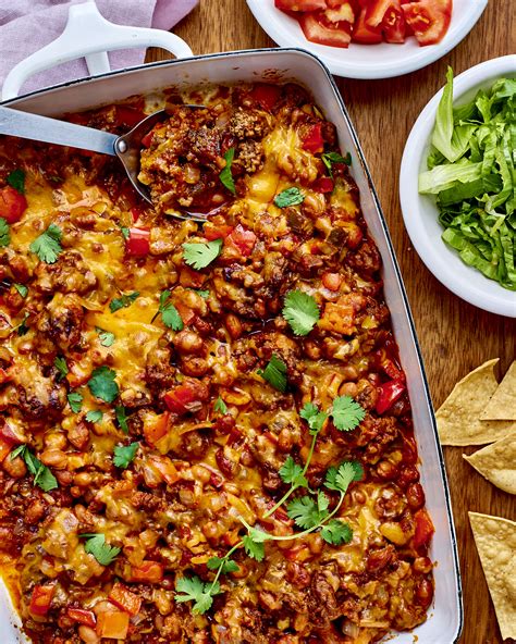 Easy Taco Casserole Ground Beef Rice Recipe