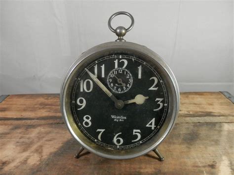 Vintage Alarm Clock Westclox Big Ben Wind Up Style 1a Working Peg Leg