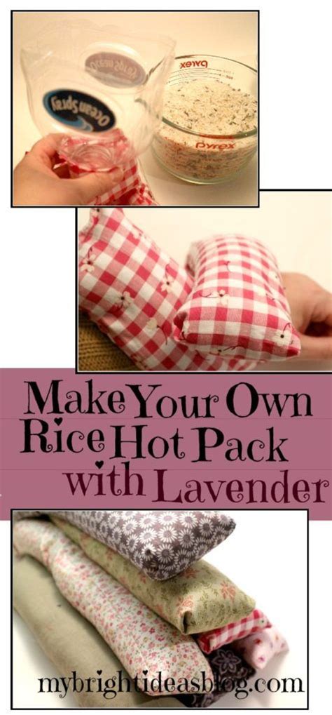 Easy To Make Microwavable Hot Cold Rice And Lavender Packs My Bright