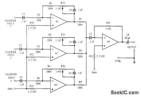 A new audio mixer circuit uses an lm3900 ic but is not a profesional audio dj mixer. THREE_INPUT_MIXER - Mixer - Audio_Circuit - Circuit Diagram - SeekIC.com