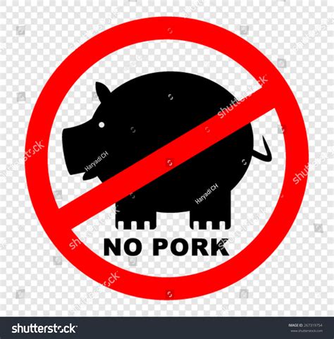 No pork no lard sticker icon isolated on white background, vector illustration. No Pork Sign Stock Vector 267319754 - Shutterstock