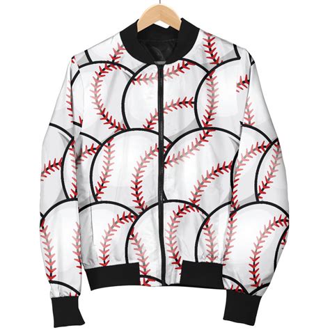 Baseball Pattern Men Bomber Jacket Jtamigocom