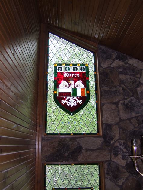 If you can find a coat of arms at a lower price, please let us know, so we can adjust our prices lower. Custom Stained Glass window of family crest and diamonds ...