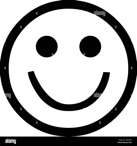 Happy Face Smiley Black And White Clipart