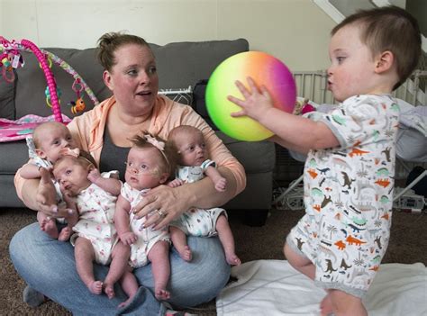 Joy As Mom Who Was A Triplet Gives Birth To Quadruplets After Waiting For Ten Years Of