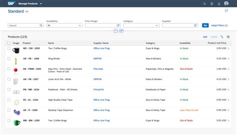 List Report Floorplan Sap Fiori For Web Design Guidelines