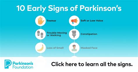 10 Early Signs Parkinsons Foundation