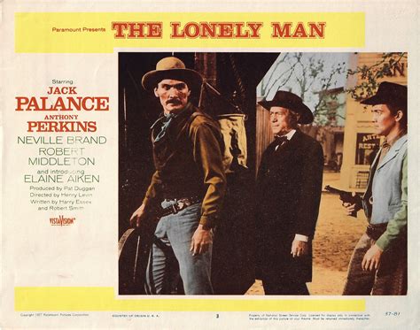 Lonely Man Original Lobby Card 1957 11x14 57 81 3