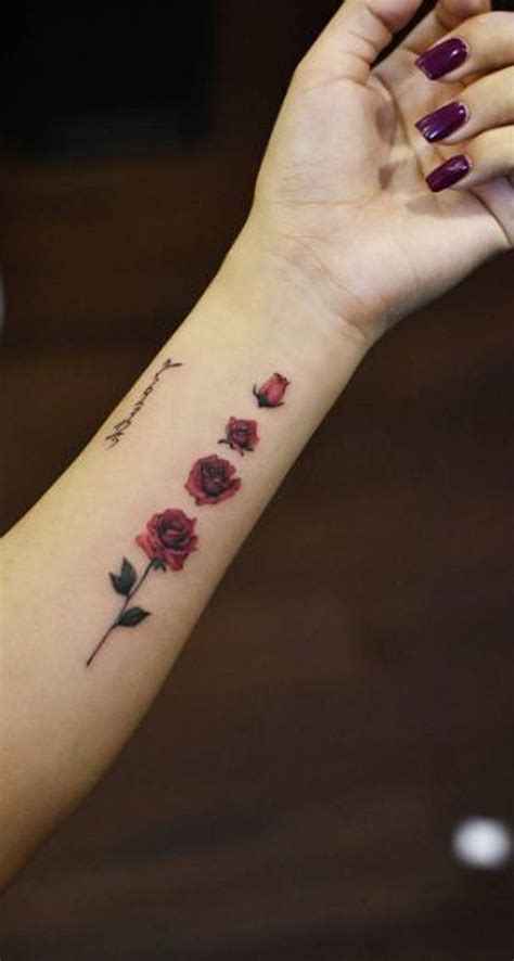 Unique Rose Arm Tattoo Ideas For Teenagers Cool Special Floral Flower