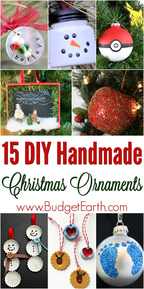 15 Diy Handmade Christmas Ornaments Budget Earth
