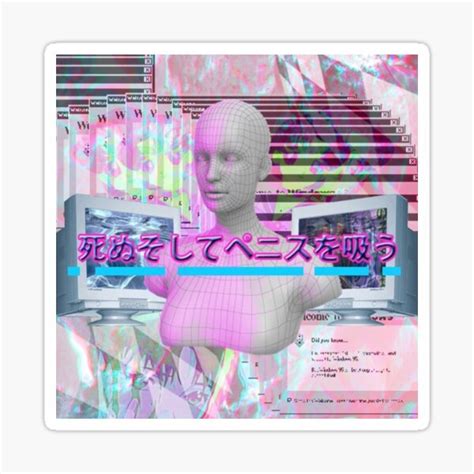 Vaporwave Aesthetic Sticker By Vaporxwave Redbubble