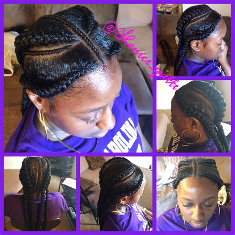 The braiding is neat and compact, which makes the hairstyle ideal for summer. Ghana Braids | Hair styles, Braided hairstyles, Braids