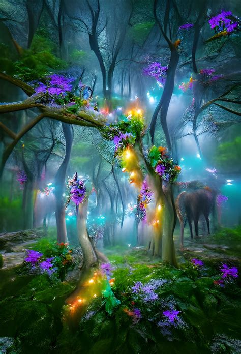 The Forest Of The Fairies Ai Generated Artwork Nightcafe Creator