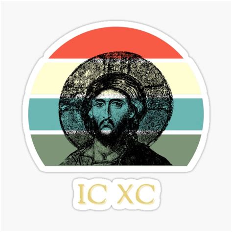 Jesus Christ Ic Xc Sticker For Sale By Diversemerch Redbubble
