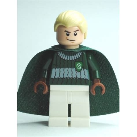 Hp108 Draco Malfoy Dark Green And White Quidditch Uniform