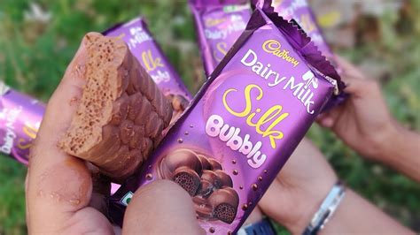 Cadbury Dairy Milk Silk Bubbly Chocolate Bar 50g Pack Of 6 Bars 6 X