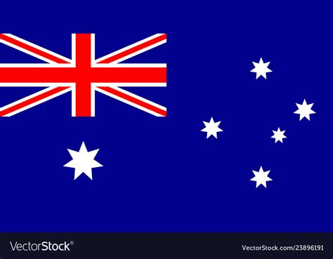 Isolated Flag Of Australia Royalty Free Vector Image