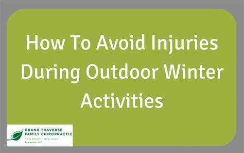 How To Avoid Injuries During Outdoor Winter Activities