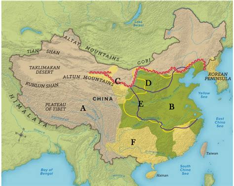 Ancient China Study Guide Map Diagram Quizlet
