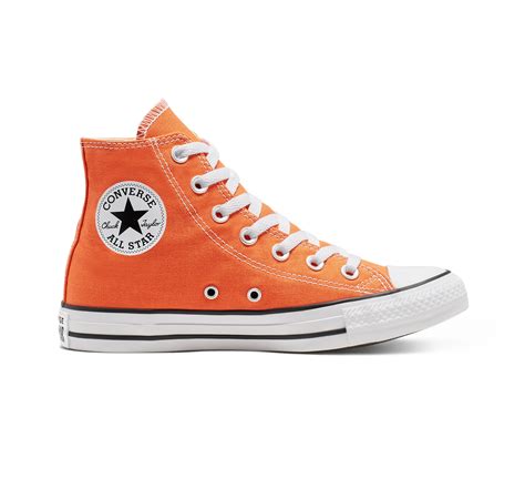 Converse Chuck Taylor All Star Seasonal Color High Top In Orange Lyst