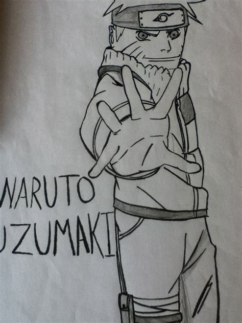 Naruto Pencil And Ink Drawing By Lukeinstone Hall On