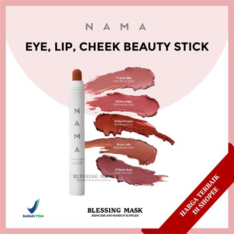 Jual NAMA Skin Eye Lip Cheek Triple Action Beauty Stick Shopee Indonesia