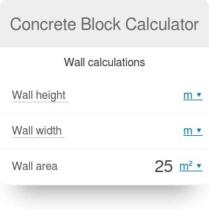Concrete Block Calculator