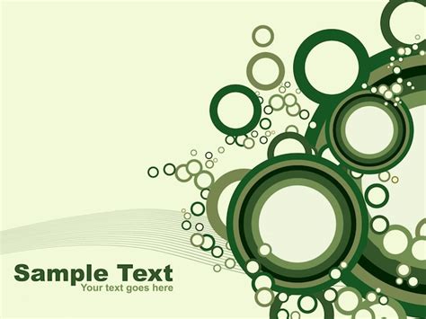 Free Vector Green Circular Design Background
