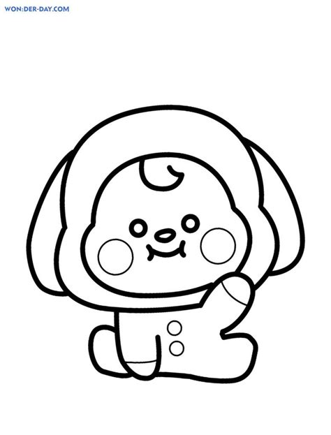 BT21 Coloring Pages 80 Free Printable Coloring Pages Easy Love