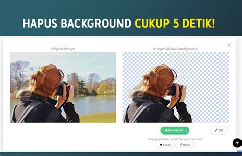 Cara Hapus Background Gambar Tanpa Aplikasi Cukup 5 Detik Removebg
