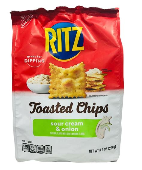 Nabisco Ritz Toasted Sour Cream And Onion Oven Baked Chips 81 Oz
